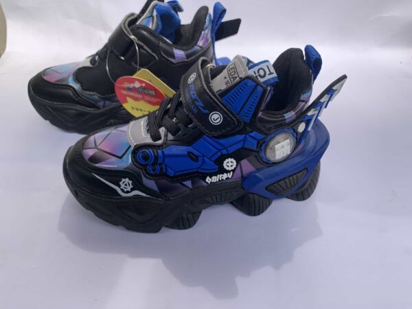 Blue & black children sneakers