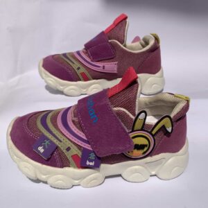 Purple & red sneakers for children