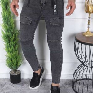 Dark gray Denim jeans front