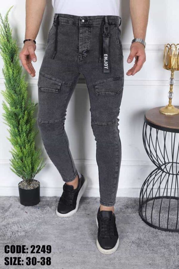 Dark gray Denim jeans front