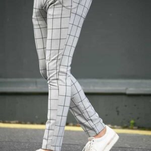 white smook and black check E Poll trouser p-20$